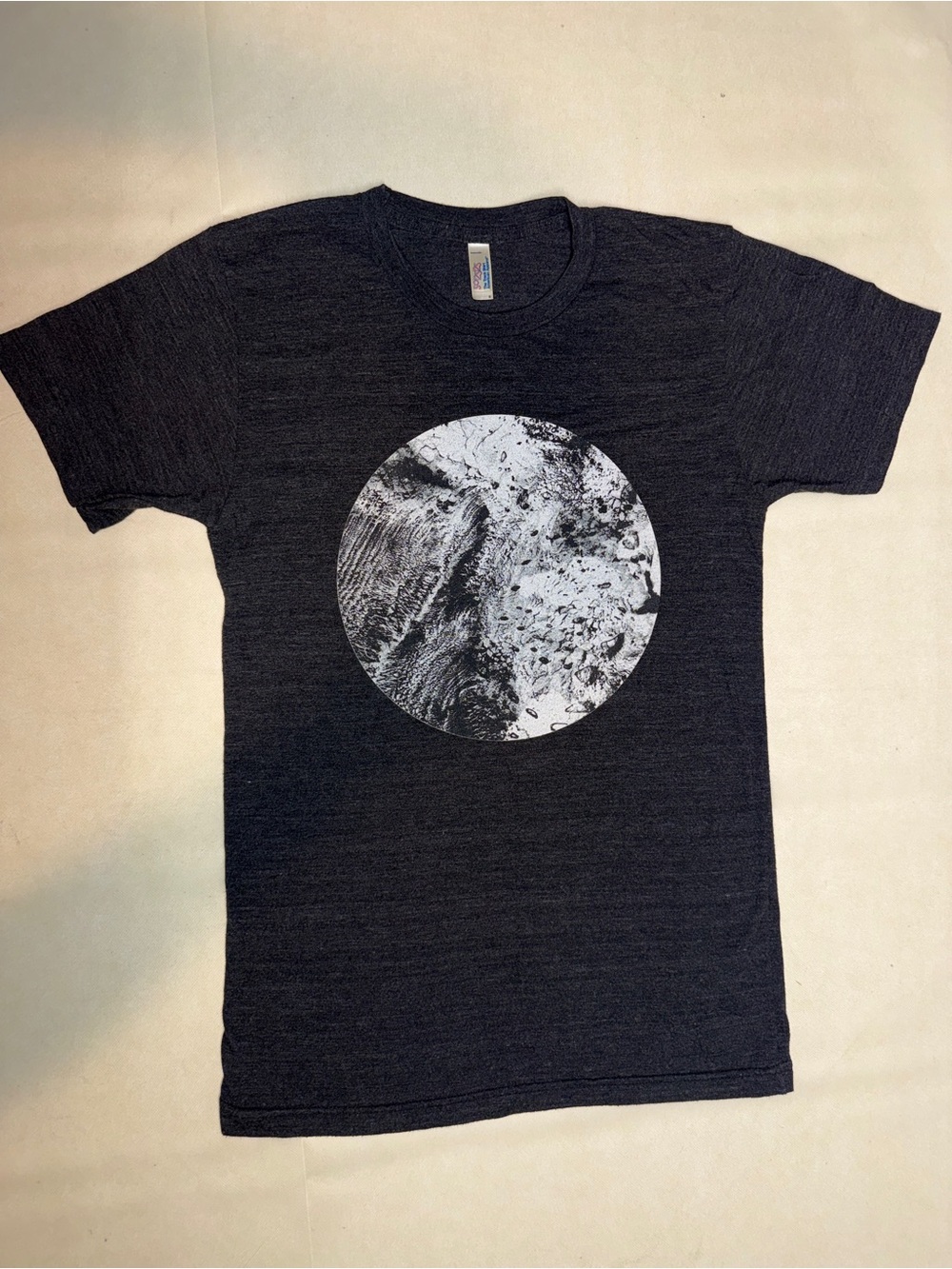 American Apparel Black Heather Crewneck Tee Beneath The Skin World Tour 2015
